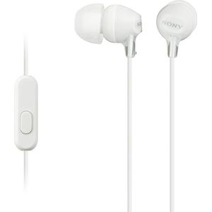 Sony Mdr-Ex15Ap In-Ear-Hoofdtelefoon (Met Headsetfunctie, Geïntegreerde Microfoon) Wit (Refurbished)