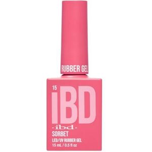 IBD Rubber Gel Sorbet - 15 ml - Made in USA - Premium nagellak voor duurzame manicure en gladde nagels - led-/uv-lak