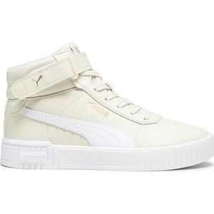 PUMA Women's Carina 2.0 Mid Sneaker, Alpine Snow White Gold, 11
