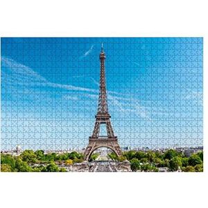 Jigsaw Puzzel 1000 Stuks Eiffeltoren Klassieke Puzzels Meisjes Puzzel Voor Kinderen Entertainment Speelgoed Houten Puzzel Voor Volwassenen En Kinderen