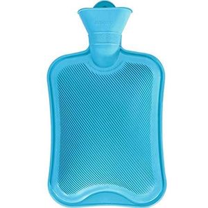 Warmwaterzak, warmwaterflessen herbruikbare draagbare warmwaterkruik rubberen warmwaterkruik om warm te blijven in de winter, geschikt voor kerst/verjaardagscadeau warmwaterzak warmwaterzak (Blu,