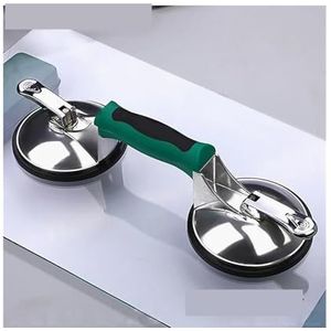 Klauwglas zuignap verdikt rubber aluminium keramische tegel vacuümzuignap glas Houten paneel heffen(2-jaw suction cup)