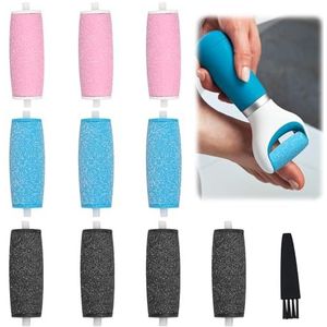 10 stuks eeltverwijderaar, reserverollen, navullingen voor elektrische voetvijl, rollers voor pedicure, pedicure voetverzorgingsset