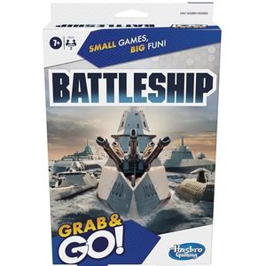 Battleship Grab and Go Game, draagbaar spel voor 2 spelers, reisspel voor kinderen