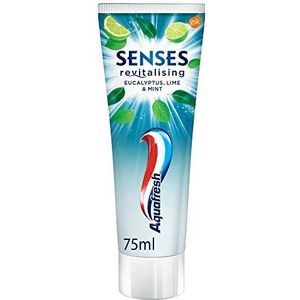 Aquafresh Senses Eucalyptus Lime & Mint Tandpasta 75 ml (Pack van 1)