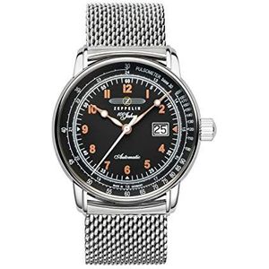Zeppelin Unisex chronograaf kwarts horloge met lederen armband 7654M-5