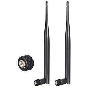 Bingfu 4G LTE-antenne 6dBi SMA mannelijk (2-pack) compatibel met draadloze CPE-router hotspot gateway industriële IoT-router trail camera buiten beveiligingscamera