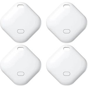4PCS Smart Bluetooth GPS Tracker Werkt met Find My APP ITag Anti Lost Reminder Device MFI Locator Autosleutel Huisdier Kinderen Finder(4PCS White 1)