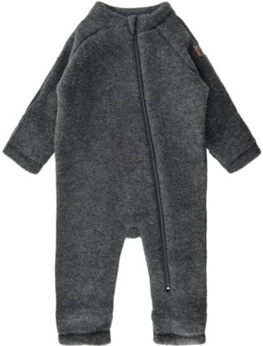 Mikk-line - Walk-overall - Antraciet Melange - 95% Merinowol - Voor Baby's en Peuters