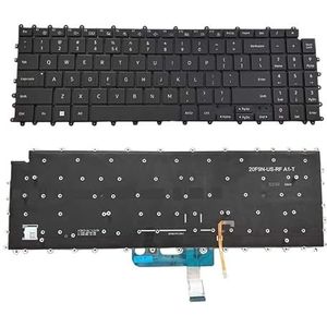 Laptoptoetsenbord voor Samsung NP960XFG-KC2UK Zwart US Verlicht