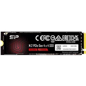 Silicon Power 500GB UD90 NVMe 4.0 Gen4 PCIe M.2 SSD R/W tot 5000/2700MB/s (SP500GBP44UD9005)