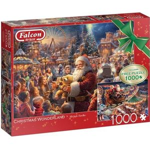 Falcon - Christmas Wonderland - 2x1000 stukjes puzzel