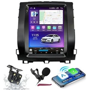 Android 14 Autoradio Navi voor T-oyota Prado 120 (2002-2009) 9.7 ""Verticale scherm multimediaspeler met draadloze carplay-gps-navigatie Bluetooth 5.0 HIFI FM-radio 5G-WiFi SWC MIC,M500s
