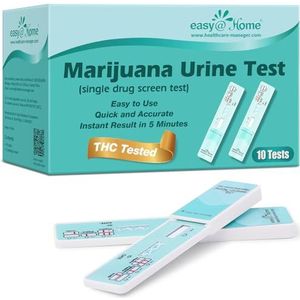 Cannabis Marijuana THC Urine Drug Tests Kit Single Panel Easy@Home - 10 Pack