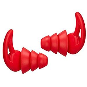 Slapen oordopjes siliconen oordopjes ruisonderdrukking herbruikbare oordopjes voor kantoor thuis, rood, 3 lagen, vlamrood, 3 lagen