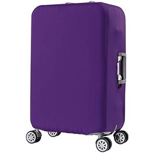 keephen Kofferhoes, beschermende bagagehoes, elastische stretchbescherming, stofdichte ritssluiting, geschikt voor 45-81 cm (koffer niet inbegrepen), Paars, L (Fit 26""-28"" Luggage)