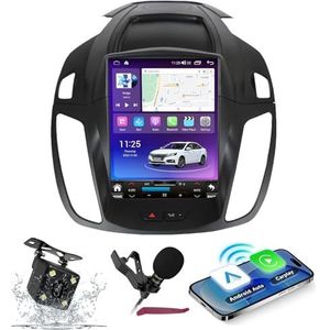 Android 14 Autoradio Navi voor F-ord Kuge Escape (2013-2018) 9.7 ""Vertical Screen Multimedia Player met Wireless Carplay GPS Navigation Bluetooth 5.0 HIFI FM Radio 5G-WiFi SWC MIC,M200s