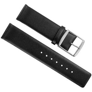 dayeer Man Vrouw Lederen Horlogeband Voor CK k2g211 k2g271 k76211 k76271 Horlogeband Horlogeband vervanging (Color : Black, Size : 20mm)