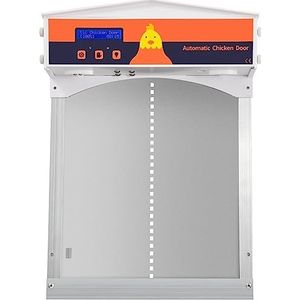 Automatische Kippenhokdeuropener met Timer Grijs Eenvoudige Bediening Automatische Kippenhokdeuropener met Timer Grijs Eenvoudige Bediening