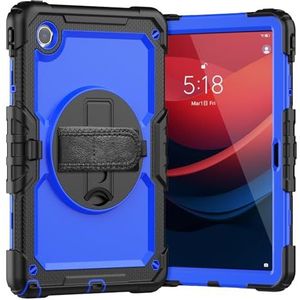 Tablet PC-hoes Compatibel met Lenovo Tab M11 TB330FU/TB331FC hoes met schermbeschermer, schokbestendige, robuuste hoes 360° draaibare handriem/standaard Compatibel met Lenovo Tab M11 11 inch (2024) Be