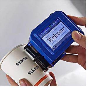 Draagbare inkjetprinter voor elk oppervlak Mini handheld kleureninkjetprinter Aangepaste QR-code Intelligente inkjetprinter Plastic bril