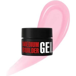 K Professional Medium Builder Gel Cold Pink UV LED - Builder Gel Naakt, Versterking 13 ml