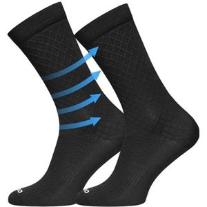 TODO Fietssokken heren en dames. Ademende racefiets sokken. Fietssokken heren, fietssokken heren met motief ook hardloopsokken., Serpente Zwart, 35-38 EU