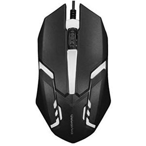 Tityvirnix Multicolor Lichtgevende Bedrade USB Plug Optische Desktop Muis Kantoor Computer PC Laptop Gaming Muizen Zwart