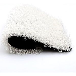 gras kunstgras Premium tuingazonmat for zachte, omkeerbare matten, brandveilig, 3 cm dik(White,47x157in)