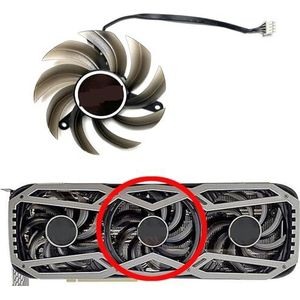 Voor LEADTEK voor WinFast RTX3070 3070ti 3080 3080ti LIFE ES grafische kaart vervangende ventilator TH8015S2H-PCC01(Middle fan)