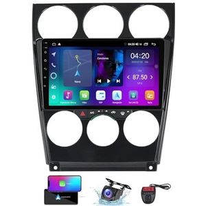 9 Inch Touchscreen Dubbel DIN Autoradio Compatibel met Mazda 6 2004-2015 met Carplay/Android Auto FM RDS DAB+ Autoradio WiFi 4G Carplay Android Auto Bluetooth 5.0 DSP(NF-2)