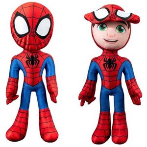Konipl Marvel Spidey en Zijn Amazing Friends - Feature Plush Spidey Secret Hero Reveal - 40 cm pluche met geluiden - Speelgoed voor kinderen vanaf 3 jaar + - Superhero speelgoed voor kinderen 3 en