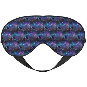 Galaxy Printing Veelzijdige Sleep Eye Cover Zacht Oogmasker Omkeerbaar voor Meditatie & Reizen Oogmasker Unisex