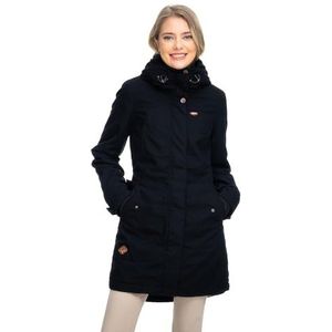 Ragwear Dames Parka Jannisa, zwart, M