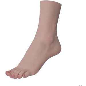 Mannequin Voeten Populair Ontwerp Vrouwelijke Nal Praktijk Voet Fetisj Siliconen Voet Model for Footjob Schoenen Sok Display Z3818(Single Left Foot)
