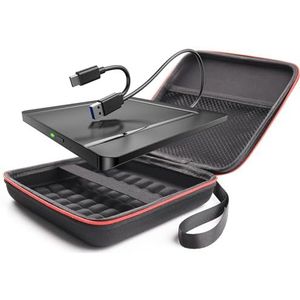 Extern CD/DVD-apparaat met opbergtas, USB 3.0 DVD-lezer +/-rw-rome, compatibel met laptop, desktop Mac, Windows 11/10/8/7