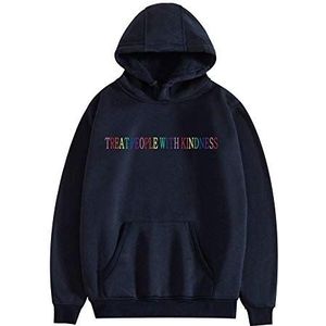 Unisex Hoodie, Fashion Kostuum 3D Print Unisex Mannen Vrouwen Volwassen Kostuum Katoen Mode Trui Sweatshirt (Navy-B, S)