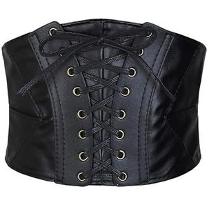 Spydge - Corset Riem - Zwart - Elastisch - Retro Gebonden Waspie