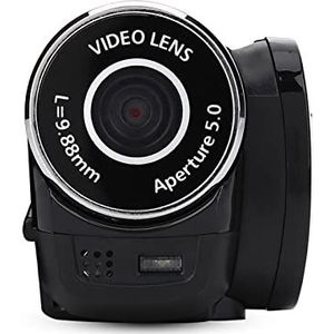 Digitale DV, Gekwalificeerde ABS DV-camera met digitale videocamera voor thuisfeesten, picknicken buiten, kamperen voor stabiele en professionele opnamen(zwart, EU-stekker)