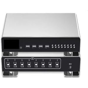 Videoschakelaar USB KVM-schakelaar USB-B Video Switcher 8 Computer/Laptop/Tafel/Werkstation Delen 4 USB for Muis Toetsenbord Printer Livestream-schakelaar