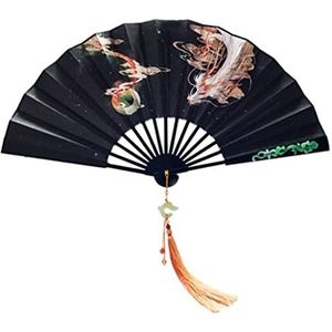 Waaiers Handwaaier Hand Fan Jongen Dominante Vouwventilator Chinese Stijl Oude Kostuum Retro Hanfu Accessoires Vouwhandwaaier Vouwventilator