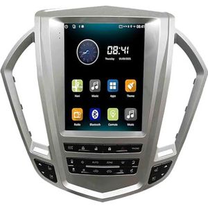 Android 14.0 2 Din Autoradio 9.7"" Touchscreen Auto Stereo voor Cadillac SRX 2009-2012 met Draadloze Carplay Android Auto GPS navigatie AHD Omgekeerd beeld Stuurwielbediening(B,T3(8G+128G))