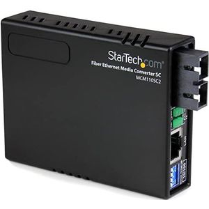 STARTECH. COM MCM110SC2GB 10/100 Ethernet naar Multi Mode Vezel Media Convertor SC - 2 km