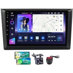 Android 13 Autoradio 9 Duim Touch Display Voor Mazda CX-9 TB 2006-2016 Met Draadloze Carplay Android Auto/4G WiFi/FM RDS DAB+/Buletooth 5.0/Bediening op het stuur + Camera en DVR(NF-4)