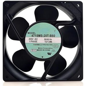 NMB-MAT7 4715MS-20T-B50 200V 15/13W 12038 12CM Cabinet Fan - Quiet & Compact Design
