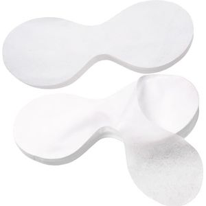 Mxxipp 100 vellen wegwerp-oogmaskerpapier, niet-geweven oogverzorgingspads, huidverzorging spa papier oogbedekkingen schoonheid tool voor thuis salon wrap vochtretentie - wit