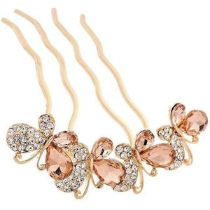 Haarkam voor bruid, haarkam, haarsieraden, temperament, haarkam voor dames, bruid (champagne)