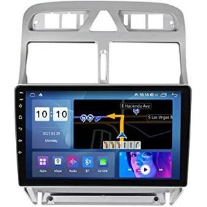 Autoradio 2 Din Radio voor P-eugeot 307 2004-2013 GPS Navigatie 9"" Touchscreen Android 14 MP5 Multimedia Player Video Ontvanger met 4G/5G WiFi DSP Carplay,M200s