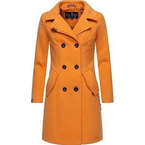 MARIKOO Nanakoo Winterjas voor dames, warme wollen mantel, lang, XS-XXL, XL