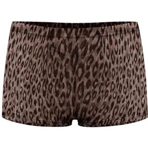 Luipaard Print Heren Boxer Slips Sexy Shorts Mesh Boxers Ondergoed Ademend Onderbroek Thong